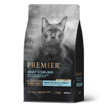 Сухой корм PREMIER для стерилизованных кошек Лосось и индейка 400г