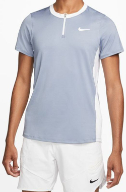 Мужское теннисное поло Nike Men's Court Dri-Fit Advantage Polo - небесный