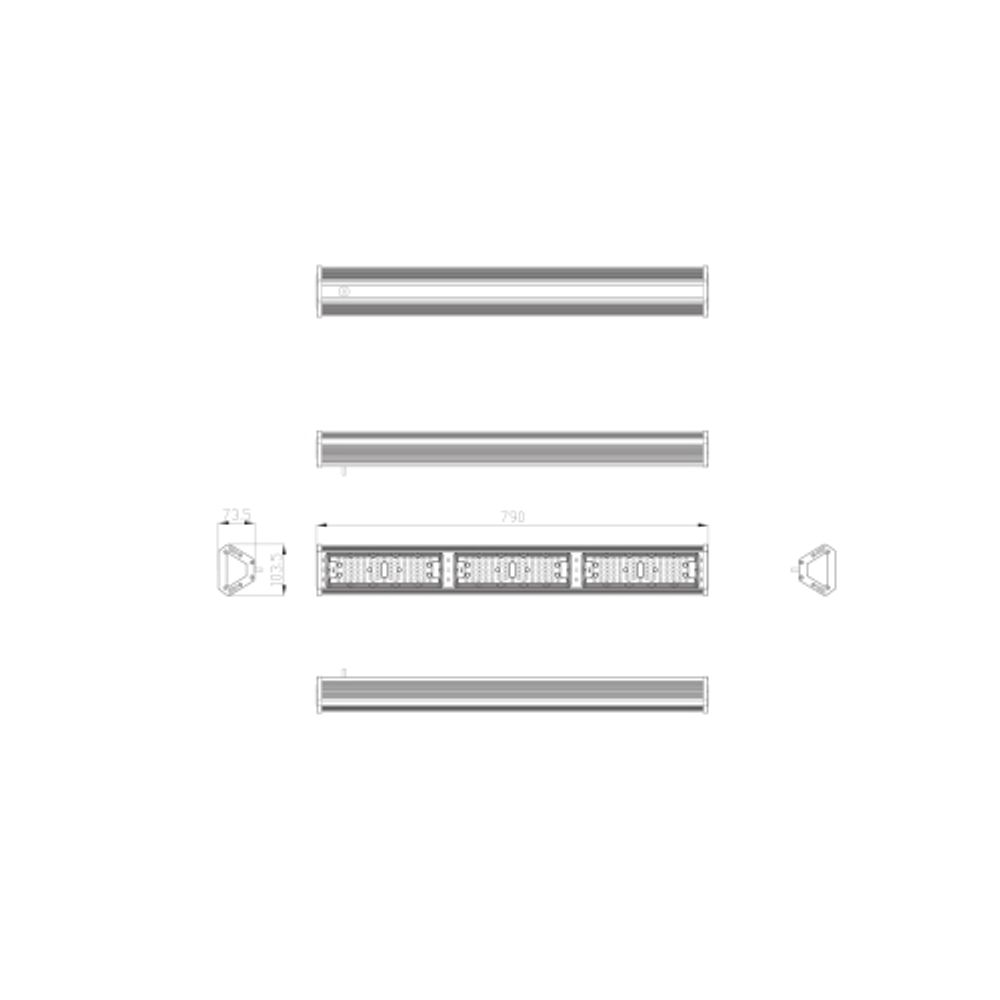 Светильник светодиодный ЭРА SPP-404-0-50K-150 150Вт 5000K IP54 КСС Г 90°