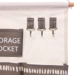 Карман настенный подвесной 3 отделения «ИДЕЯДОМА», принт бежевые полоски, 30*34см (лейбл Селфи)