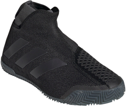 Женские Кроссовки теннисные Adidas Stycon Laceless W Clay - core black/night metallic/grey six