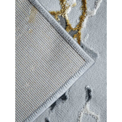 Ковер для комнаты напольный, оттенок серый/желтый, основа полиэстер