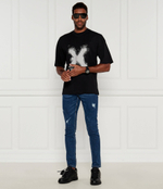 Кожаные кроссовки out of office OFF-WHITE - черный(OMIA189C 99LEA012)