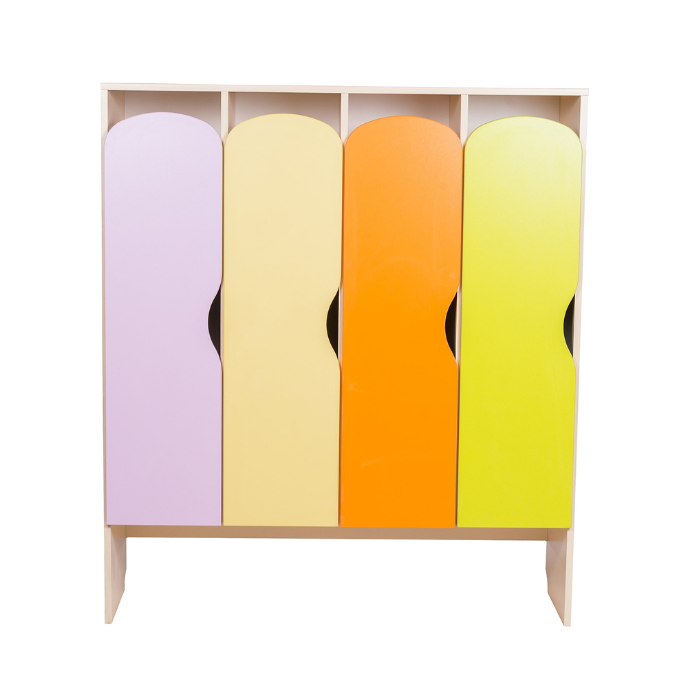 Шкаф детский для одежды "Краски" 4 секции