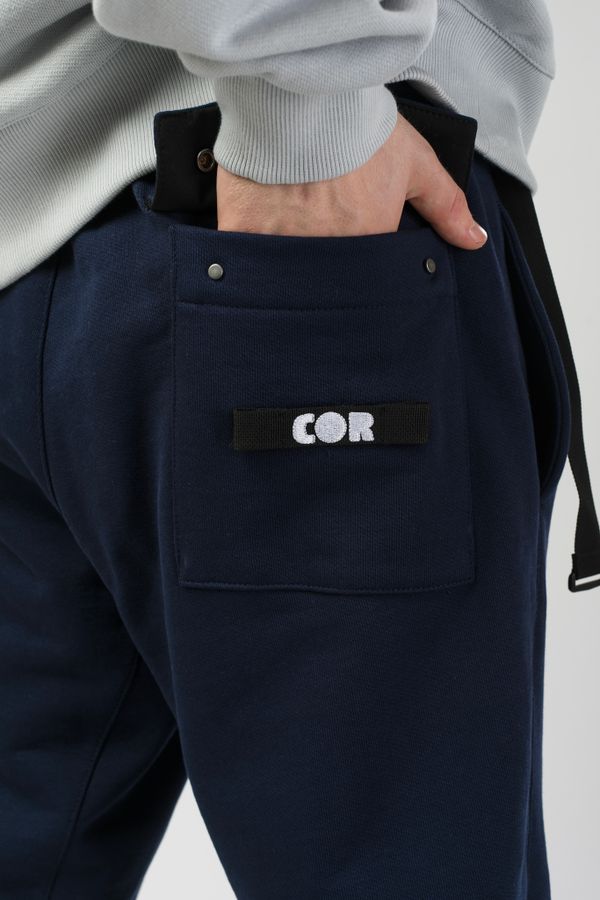 Штаны Basic Синие Темные - фото 5