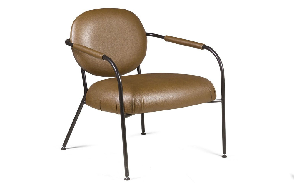 Лаунж кресло EGO, искусственная кожа, темно-коричневый