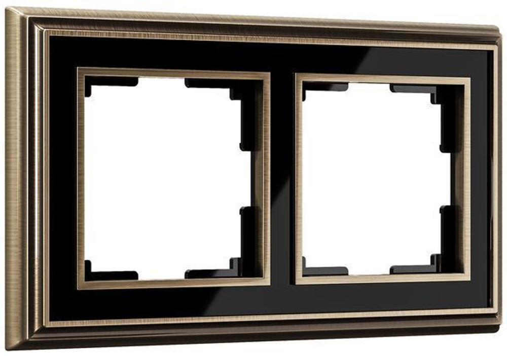 Рамка на 2 поста Palacio (хром/белый)