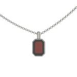 Кулон Леденец с вишневым янтарем