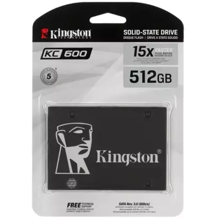 Накопитель Kingston KC600 [SKC600/512G] 512 ГБ 2.5" SATA