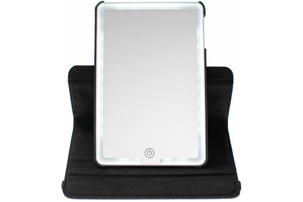 Зеркало косметическое - планшет CleverCare с LED подсветкой, цвет черный