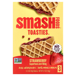 Smash Foods, Toasties™, клубника, 3 шт., 54 г (1,9 унции) каждое