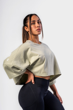 Футболка Oversized Cropped Tee JUST FLOW 431 Зеленый