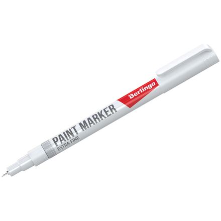 Маркер-краска, 1мм, белая, нитро-основа, Berlingo Uniline PA100