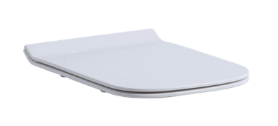 Крышка для унитаза с МИКРО. квадрат (БЕЛЫЙ, д.413мм*ш.340мм) GANZER  (5/1шт)