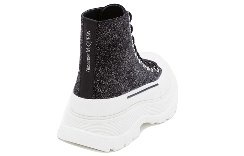 Alexander McQueen Tread Slick Boot "Galaxy Black" Women"s