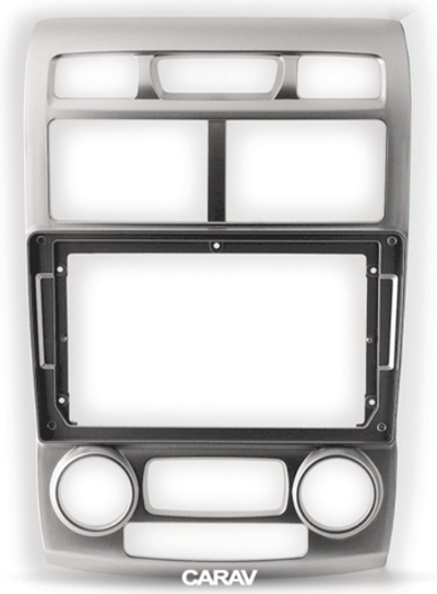 РАМКА KIA Sportage 05-09 с воздуховодами 9" серебро CARAV 22-1297