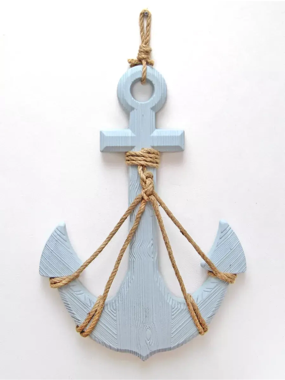 Декор на стену для интерьера "Якорь с канатом"