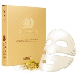 Petitfee Gold and Snail Hydrogel Mask Pack гидрогелевая маска с золотом и экстрактом слизи улитки