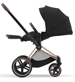 Коляска 3 в 1 Cybex Priam IV Rosegold complete и автокресло Cloud T i-Size Platinum White Plus Sepia Black