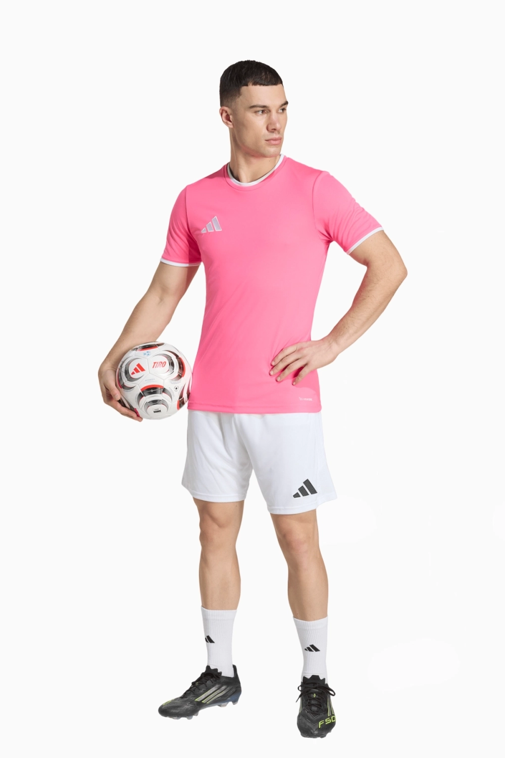 Футболка adidas Entrada 26 - розовый