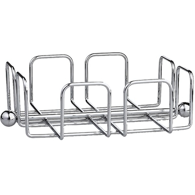 Салфетница;хром;,H=65,L=190,B=190мм;металлич. (Цвет: серебристый)