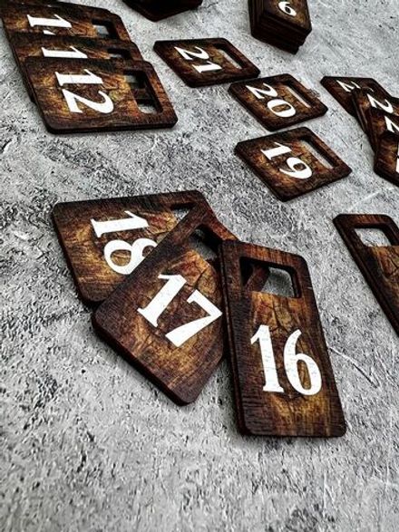 Номерки для гардероба 3х5 см