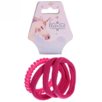 Резинки для волос 4шт «Your Paradise», яркий цвет, микс 6 цветов, d-6.5см (подвес Единорожек)