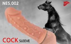 Насадка фаллического вида с венками и шишечками Extreme Sleeve 006 M-size - 14,7 см.