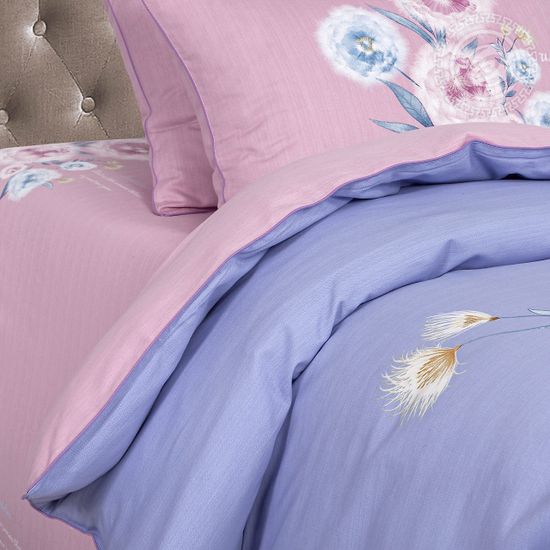 Евро комплект постельного белья Гелия велюр (фуле)