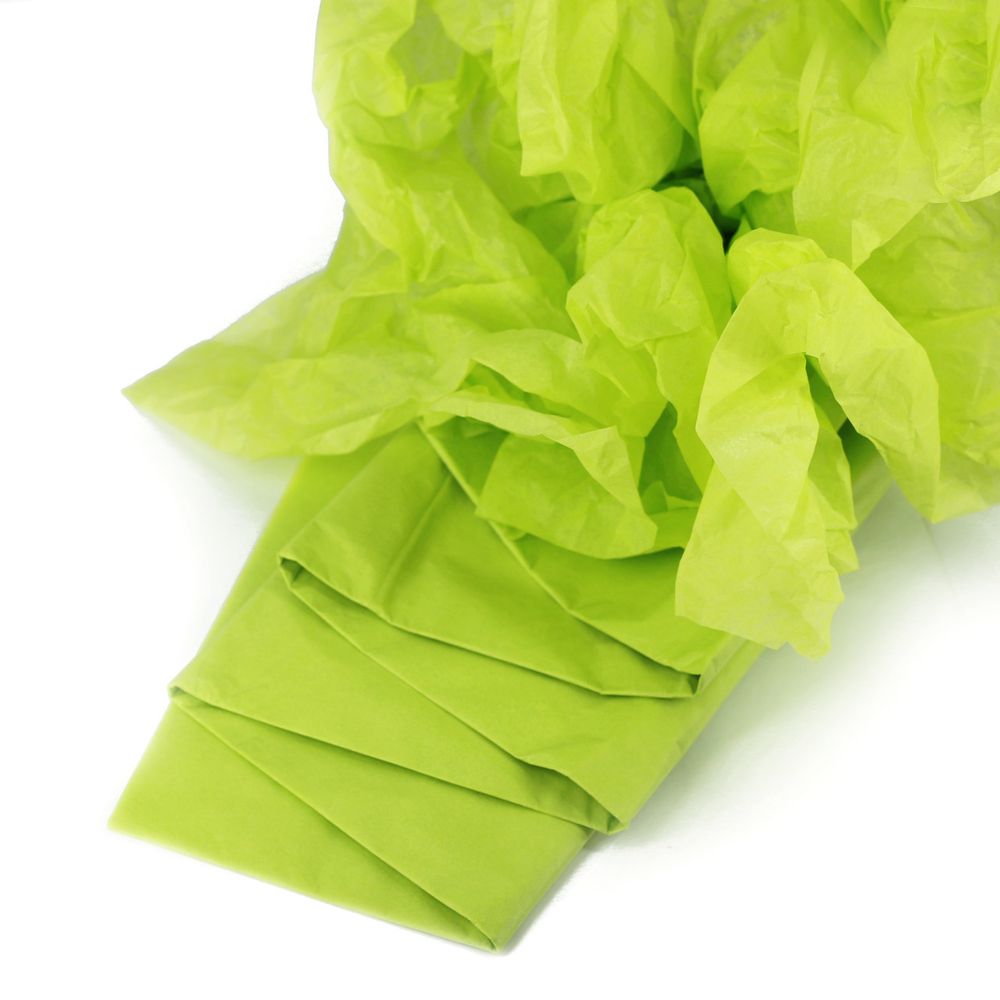 Бумага тишью 50*66 см, цвет салатовый (10шт)