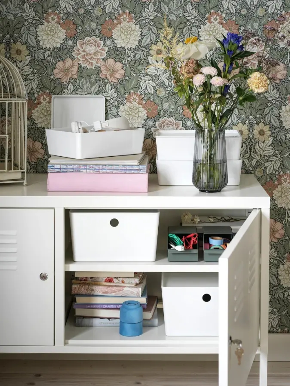 Шкаф - IKEA PS/ ИКЕА ПС, 119х63 см, белый