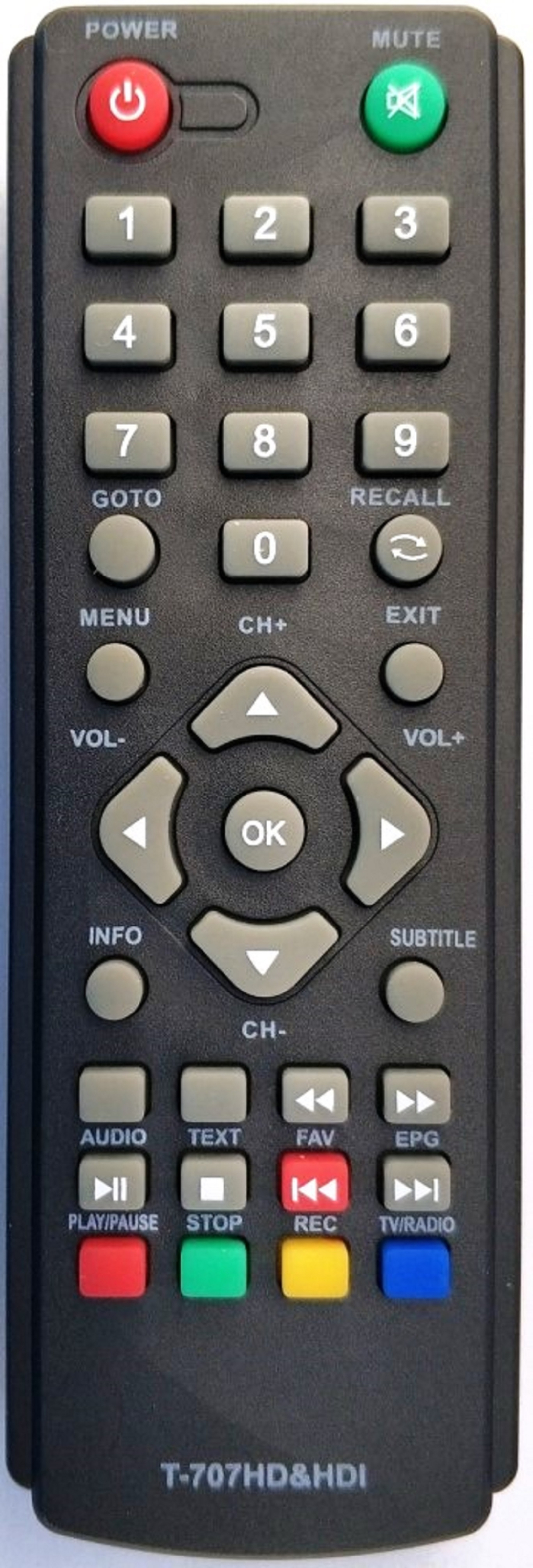 Пульт GoldMaster T-707HD&HD1(SKY Vision Т2108) HOB819