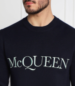 свитер Alexander McQueen - темно-синий(651184 Q1XAY)