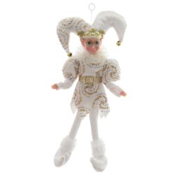 GAEM Игрушка набивная подвесная "Эльф", L12 W6 H26/16 см, 2в.