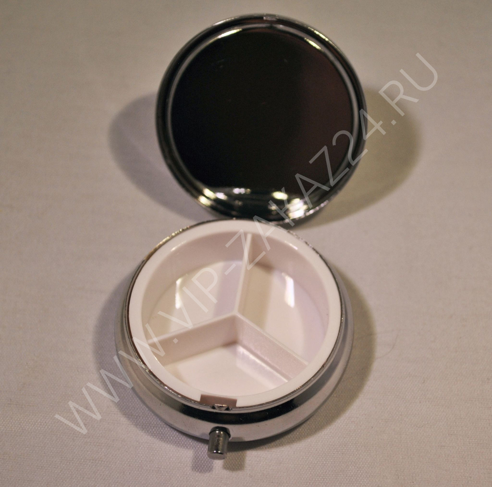 Таблетница с росписью Палех "Маки" на синем (худ. Марова)