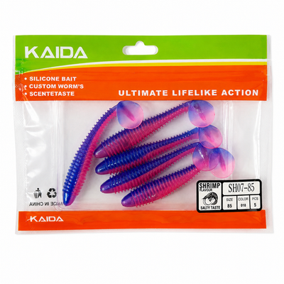 Набор силиконов KAIDA SH07-85 8.5см 5шт COL018 №32