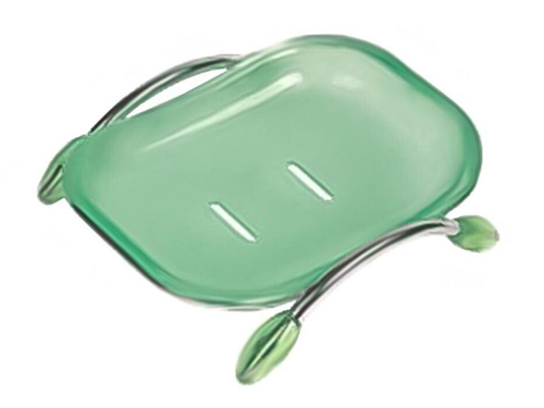 208-3 Мыльница пластик (зелёная) РОТАТО  (60/1шт)