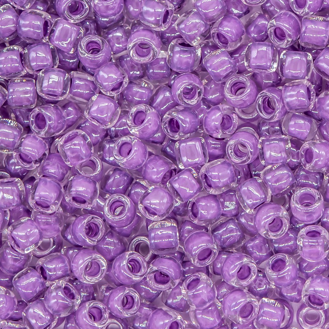 Японский бисер TOHO Round 8/0 (№935), окрашенный изнутри прозрачный