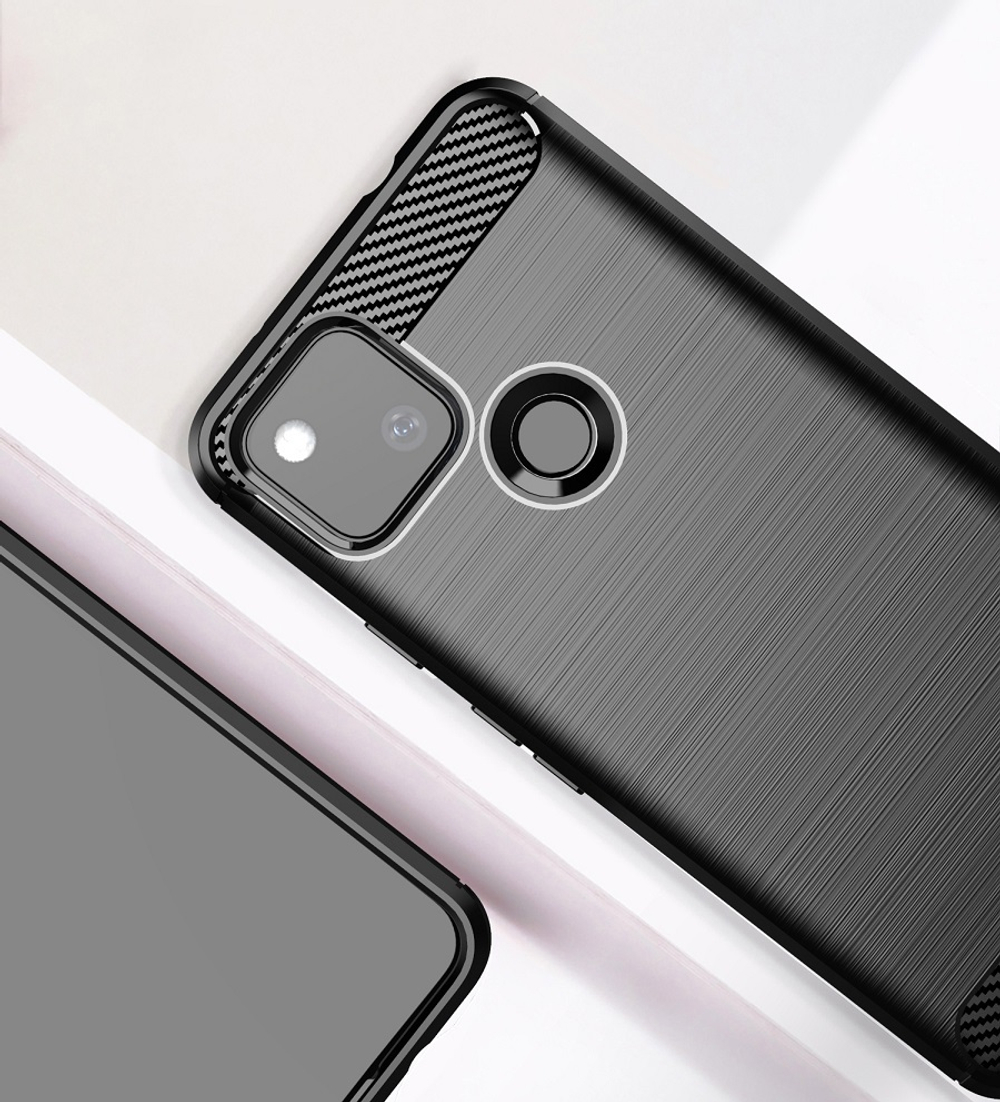 Черный чехол для смартфона Google Pixel 5a, серия Carbon от Caseport