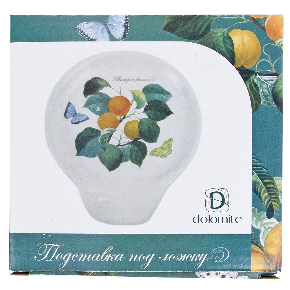 Подставка под ложку " " 14,5х12,5х2см (керамика) (подарочная упаковка)