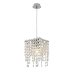 Светильник на штанге 1x60Вт E27, металл/хрусталь, хром