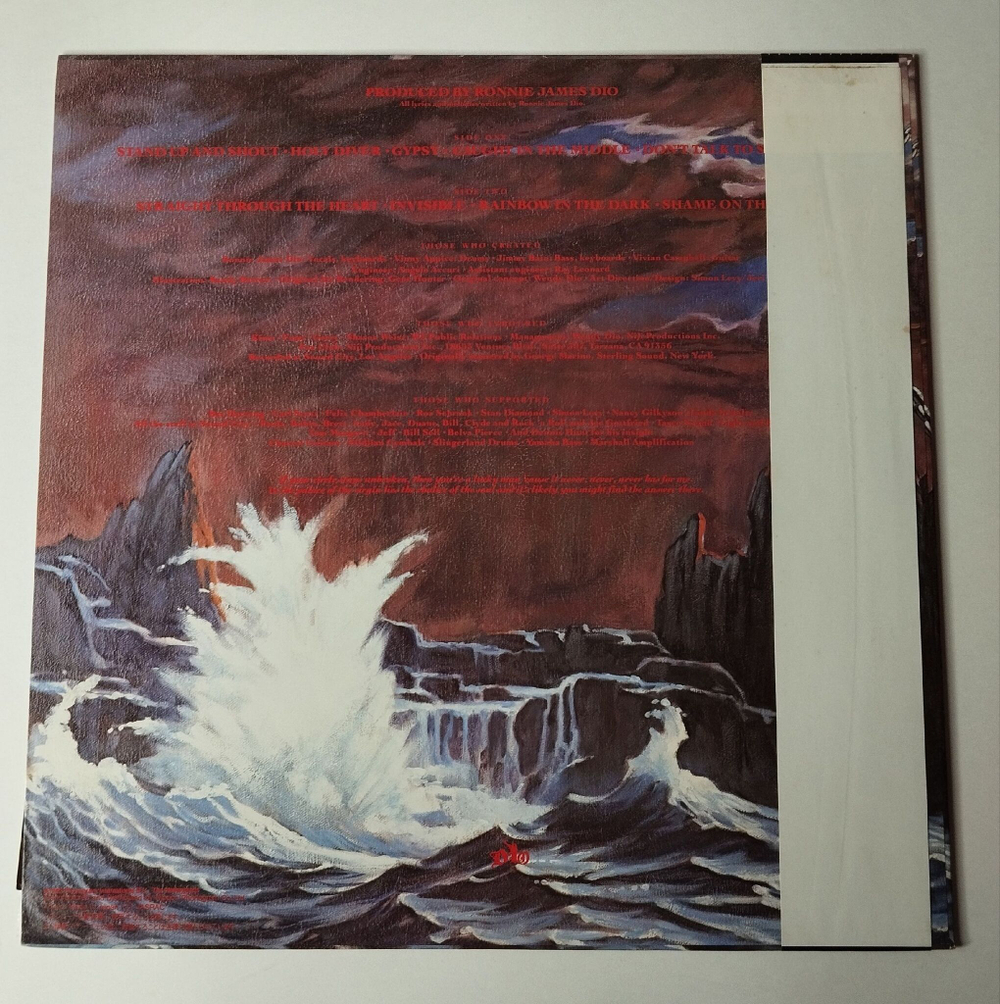 Винтажная виниловая пластинка LP Dio Holy Diver (Japan 1983) (Obi) Caught In The Middle
