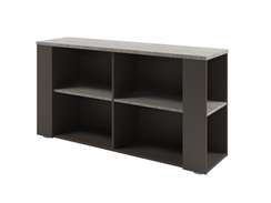 Тумба приставная к столу-тандему 1432х380х750 D-68 Бетон Чефалу светлый/Трюфель