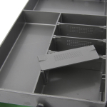 Ящик рыболовный для хранения снастей двухполочный синий