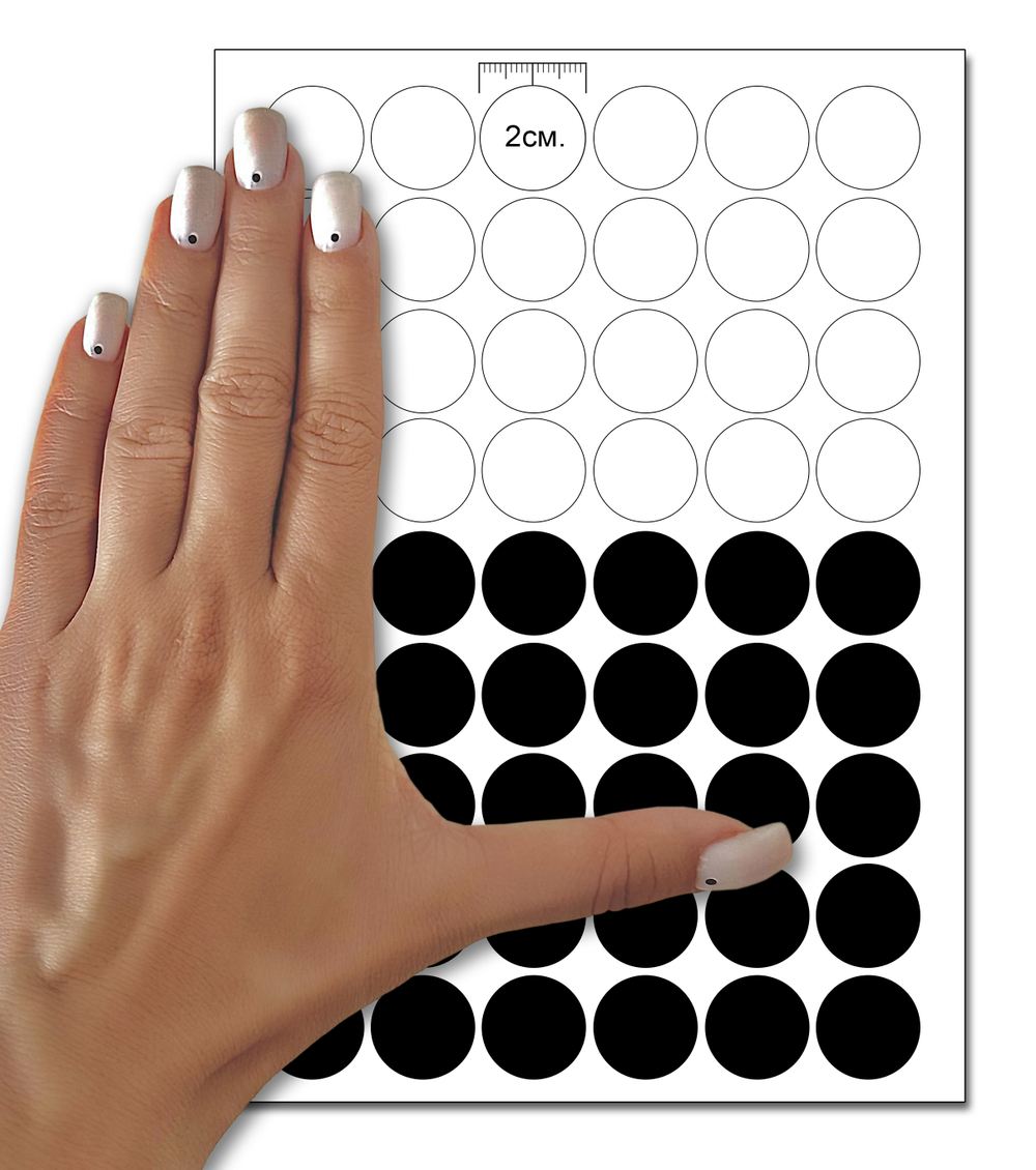 Набор цветных виниловых наклеек для упаковки и маркировки Policomprint S4 20 мм. 108 шт.