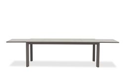 Nora, стол антрацит/серый, алюминий/закаленное стекло с керамической печатью