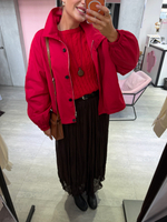 Тренч на молнии красный