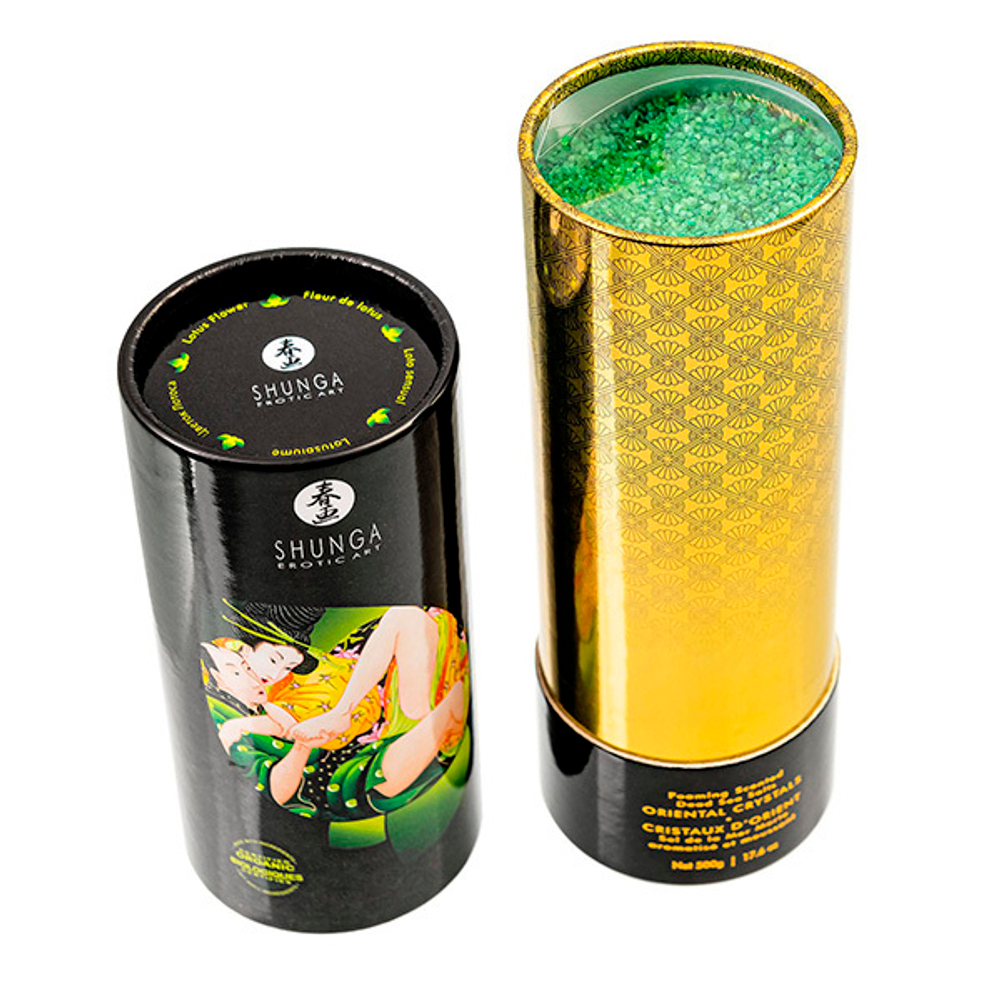 Соль Мёртвого моря для ванны Цветок лотоса Shunga Oriental Crystals 500г