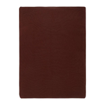 Плед из хлопка жемчужной вязки коричневого цвета из коллекции essential, 130x180 см