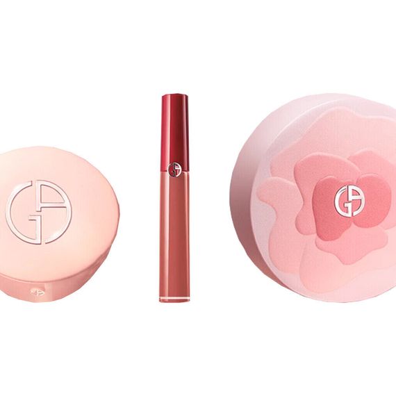 AMANI Brand-New Nude Pink Red Tube Air Cushion Makeup Sets Brightens Skin Tone Lambskin #2+Velvet Матовыйe Lip Gloss #321